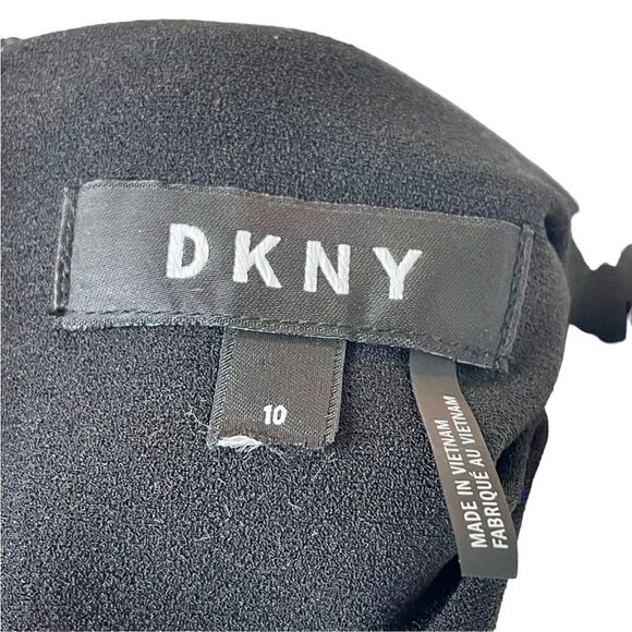 DKNY Black Floral Dress with Pockets!! Size 10 - Picture 5 of 5